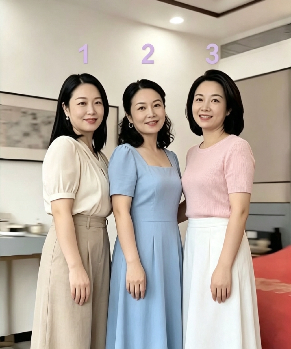 假如你今年五十六岁了，要在这三个人里面，挑一个喜欢的当老婆，你会果断选几号？
