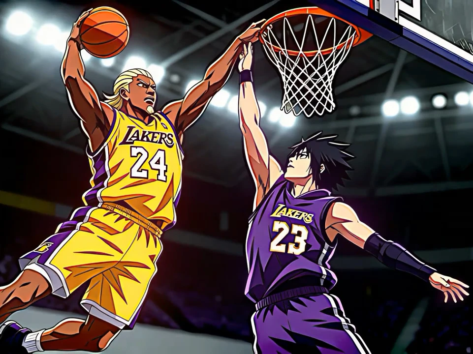 NBA中万人迷 唯有曼巴最无敌#火影忍者手游 #火影手游篮球佐助
