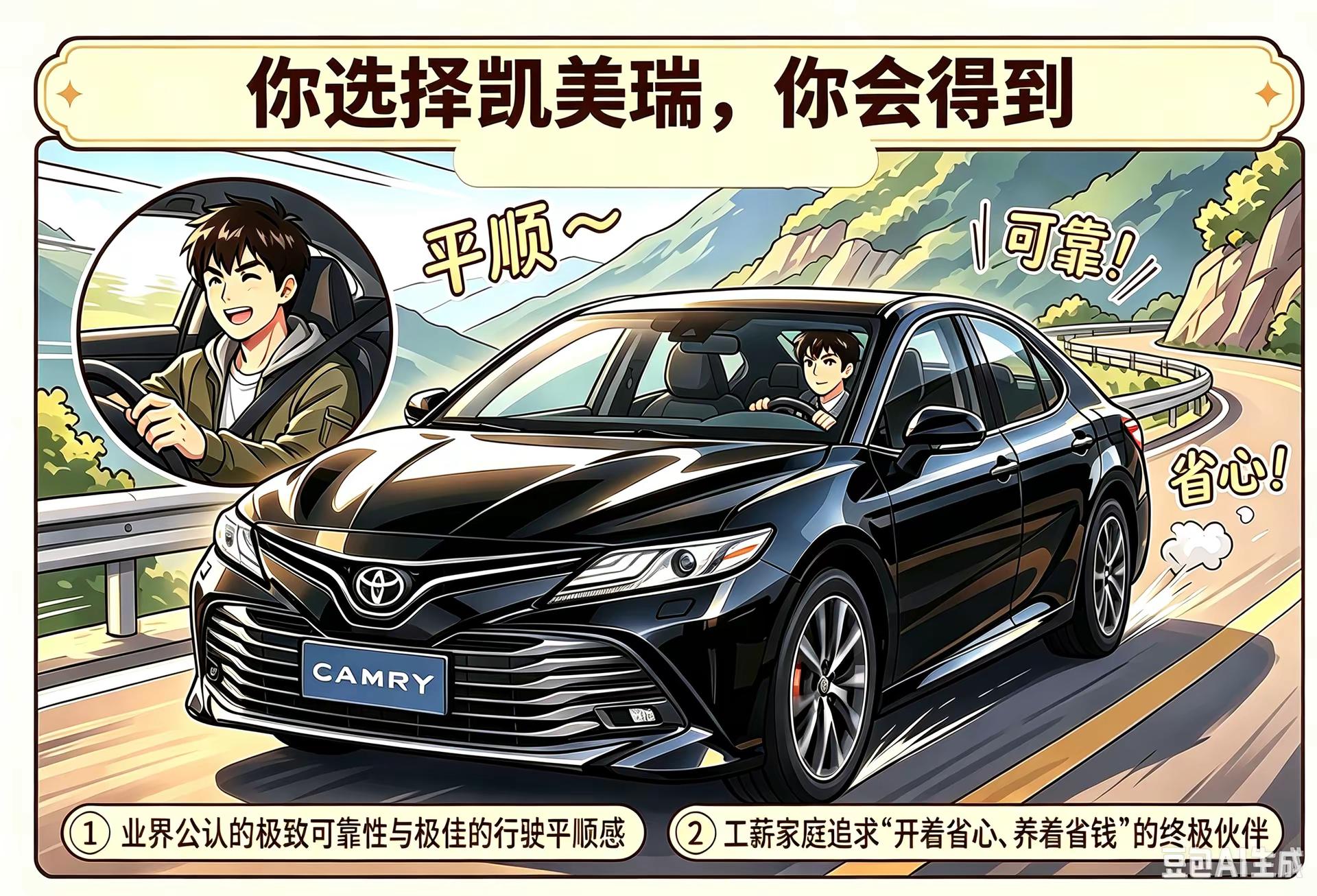 完整看懂九代凯美瑞，优点缺点全汇总。客观测评！把凯美瑞全部优势、短板一次性整理出来。省油可靠，但也有不少通病。家用买车，看完再决定要不要入手。九代凯美瑞 买车参考 凯美瑞