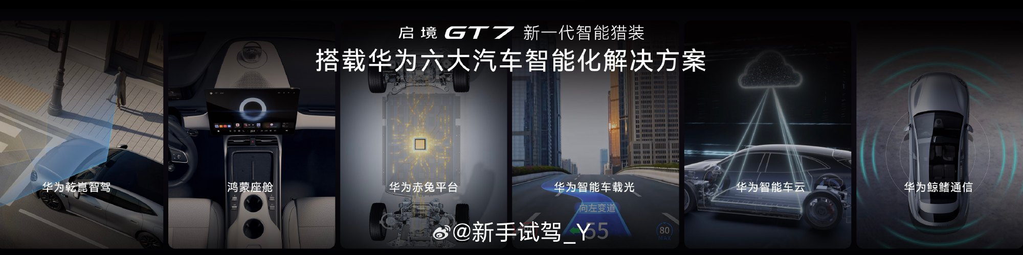 百万级智能，装下未来，让你解锁未来。启境GT7搭载华为乾崑智驾、华为鸿...