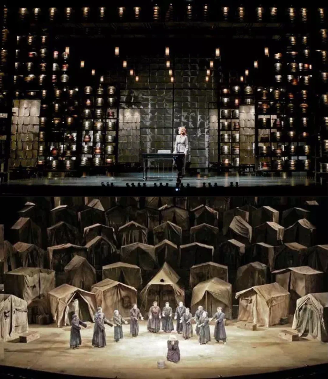 舞台设计杂乱中体现平衡而统一