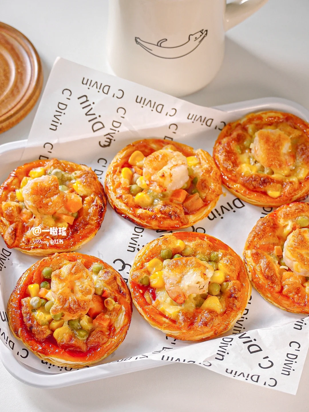 0失败‼️一口惊艳的蛋挞皮迷你披萨 🍕巨简单