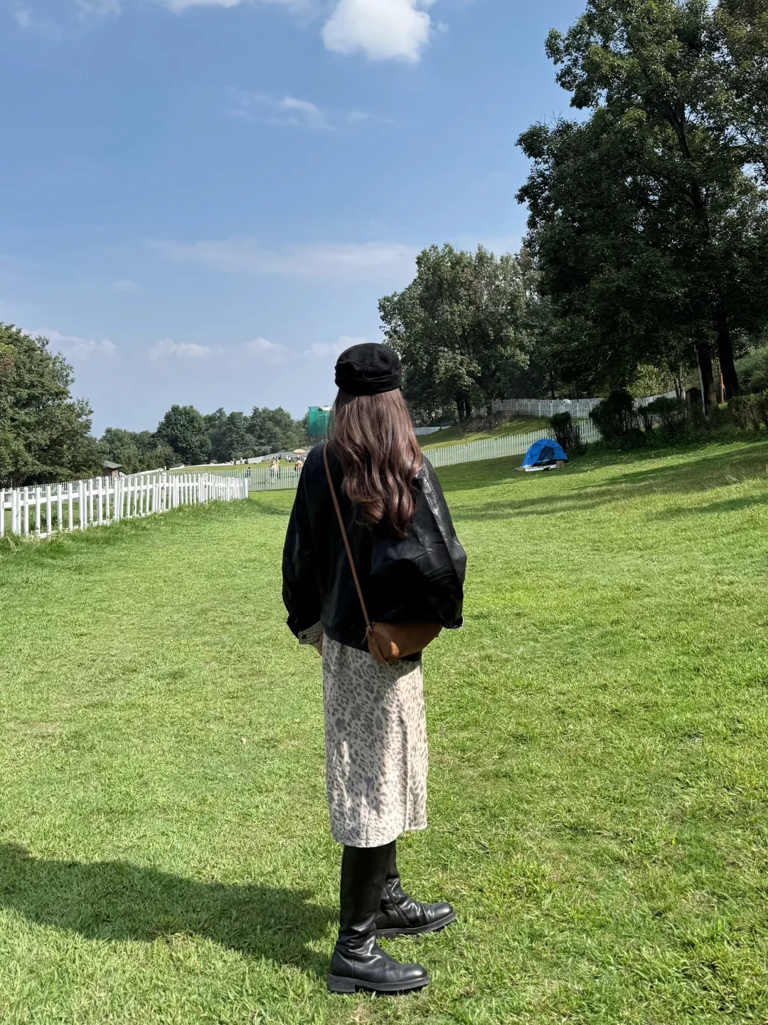 秋日松弛感🍂皮衣+豹纹半裙