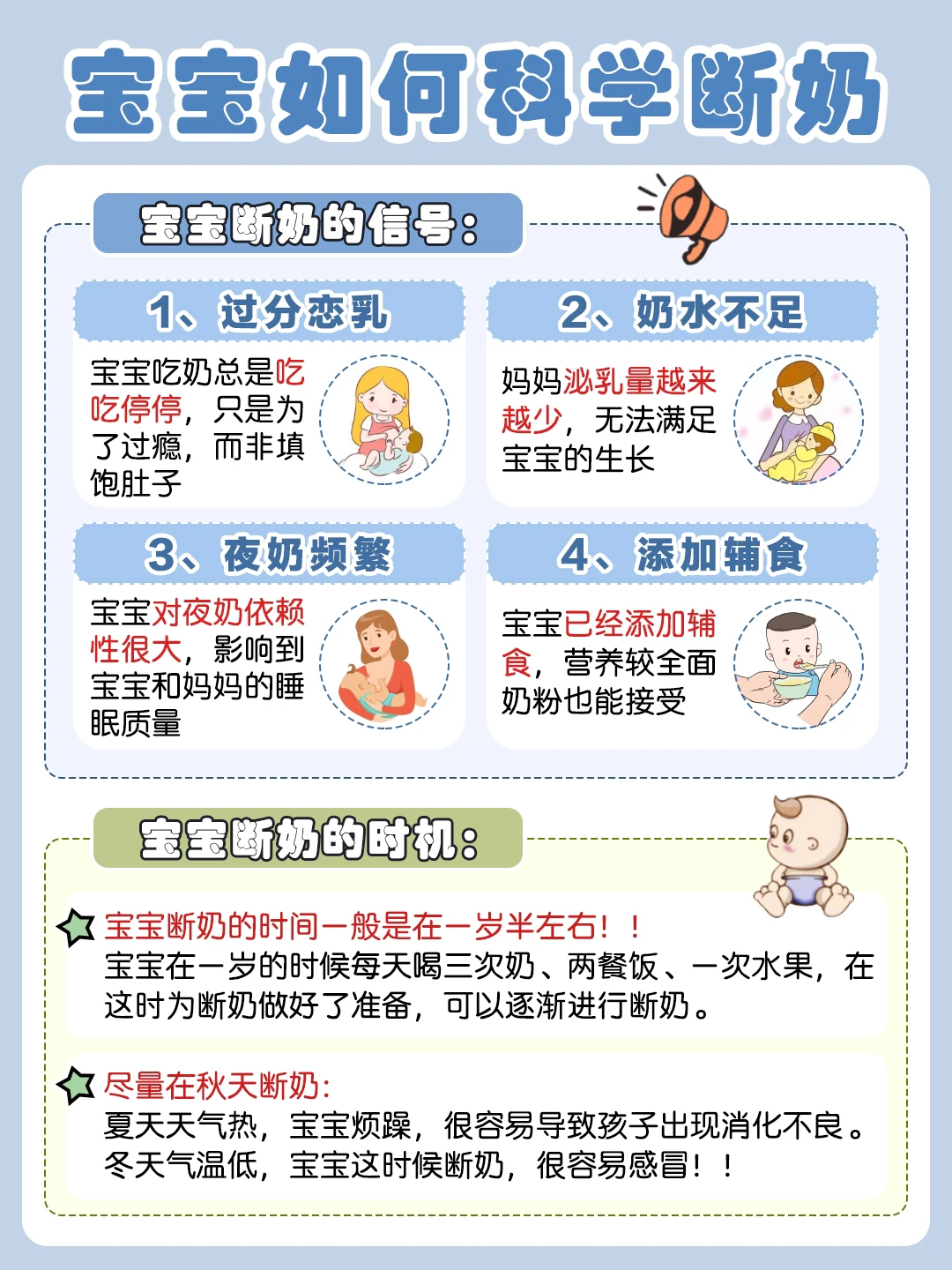 👆宝妈都给我看！这样断奶真的超级安心！