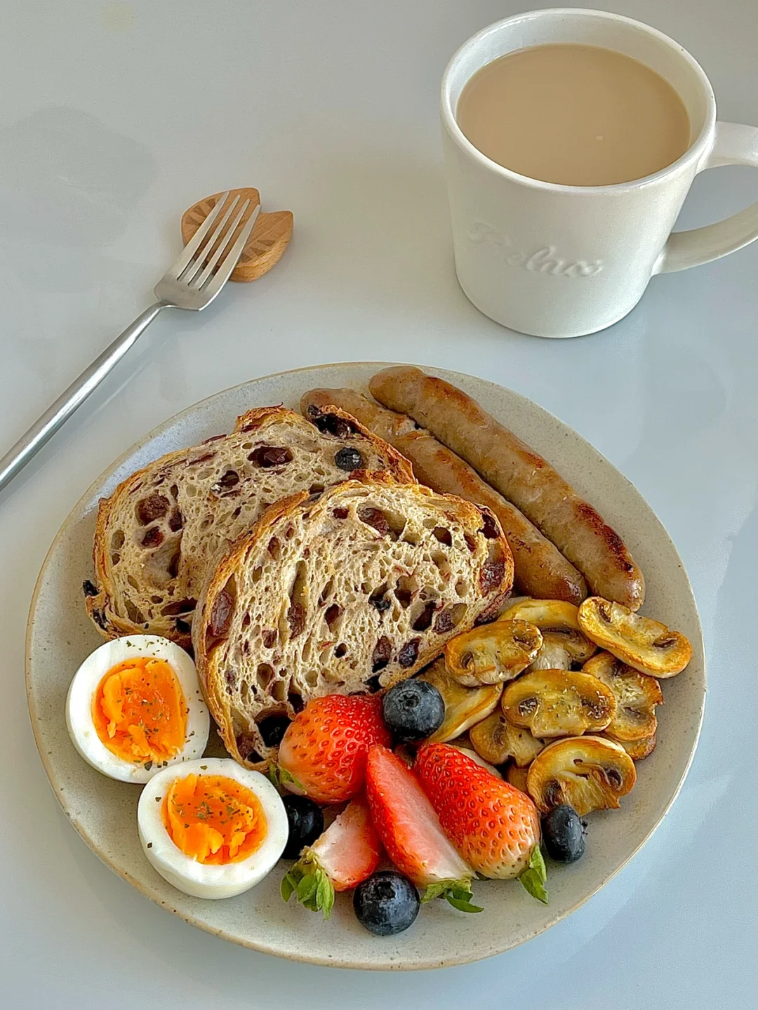 ☀️11.10日工作日早餐｜满满当当的欧包早餐盘