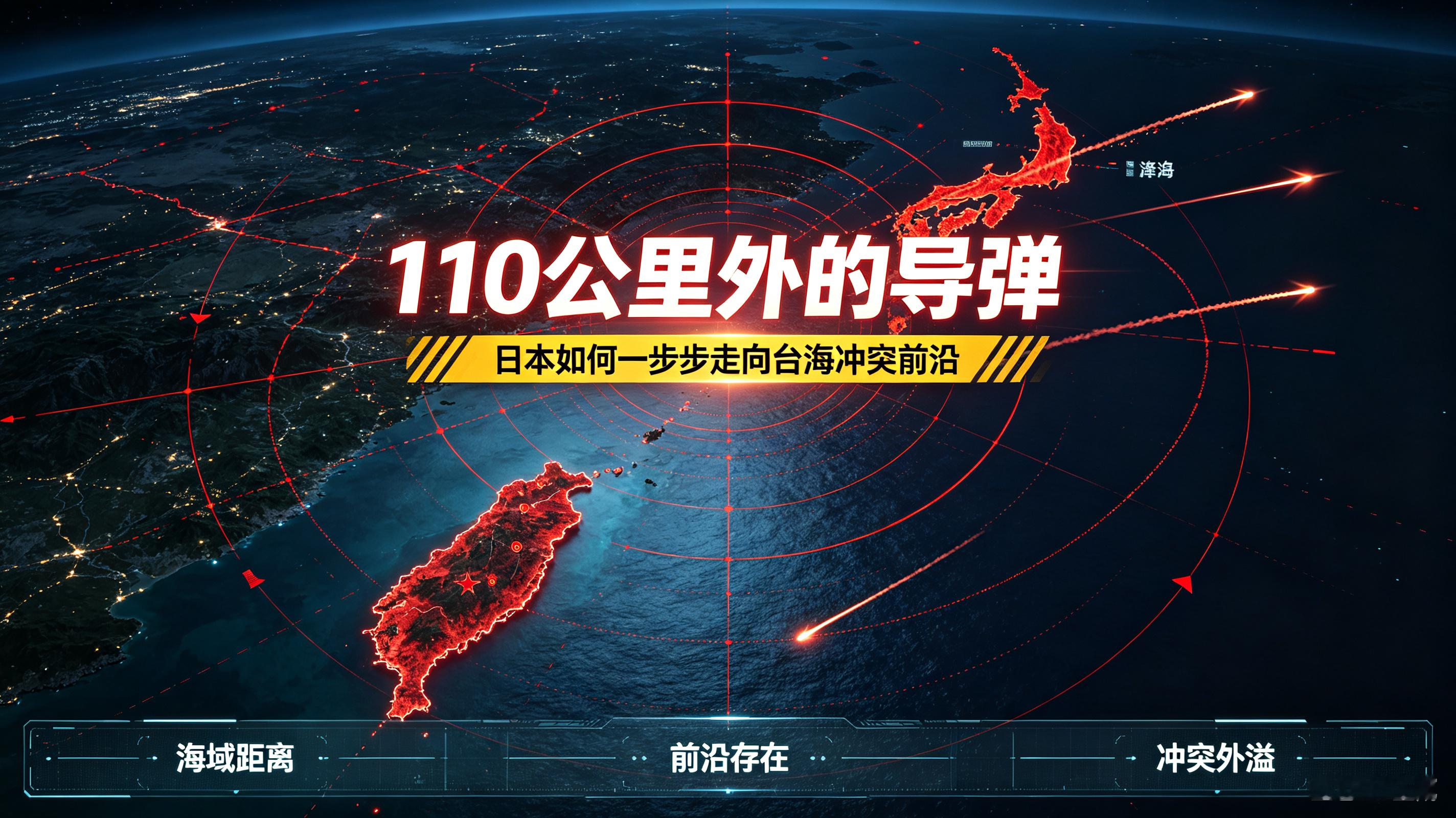 《110公里外的导弹：日本如何一步步走向台海冲突前沿》日本若介入台海会有何后果 

2026年的东亚局势，正因日本在台湾问题上的激进转向而蒙上浓重阴影。从首相高市早苗公然暗示武力介入，到自卫队舰艇穿越台湾海峡，再到西南诸岛密集的进攻性部署，日本对台海事务的介入已从遮遮掩掩的“战略模糊”，加速滑向