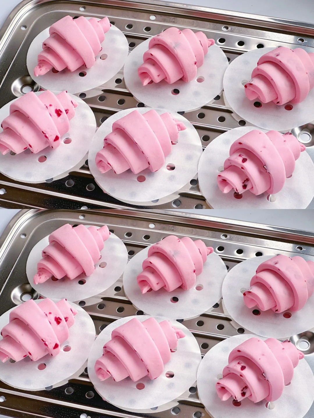 这是馒头呀‼️酸酸甜甜！奶香蔓越莓牛角馒头～