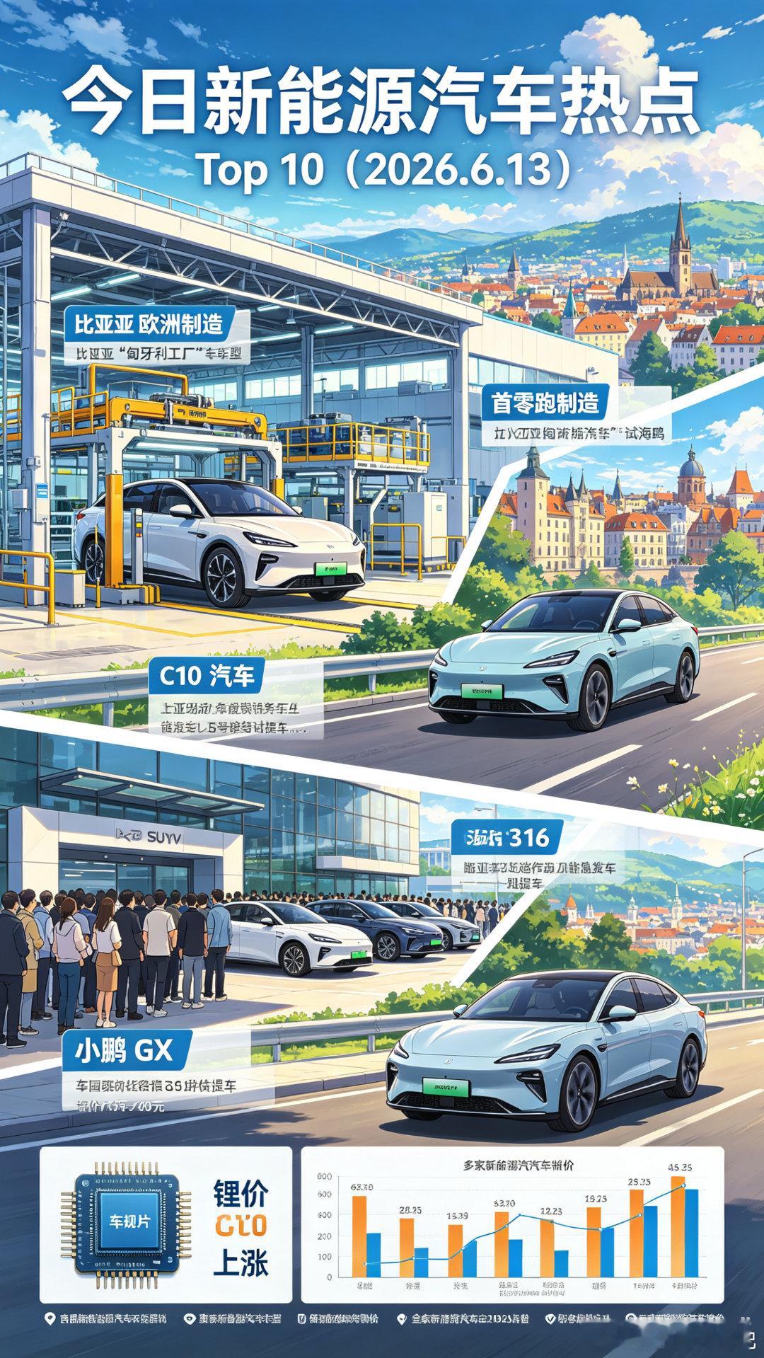 🔥2026.6.13新能源汽车热点速览SpaceX上市大涨，马斯克成...