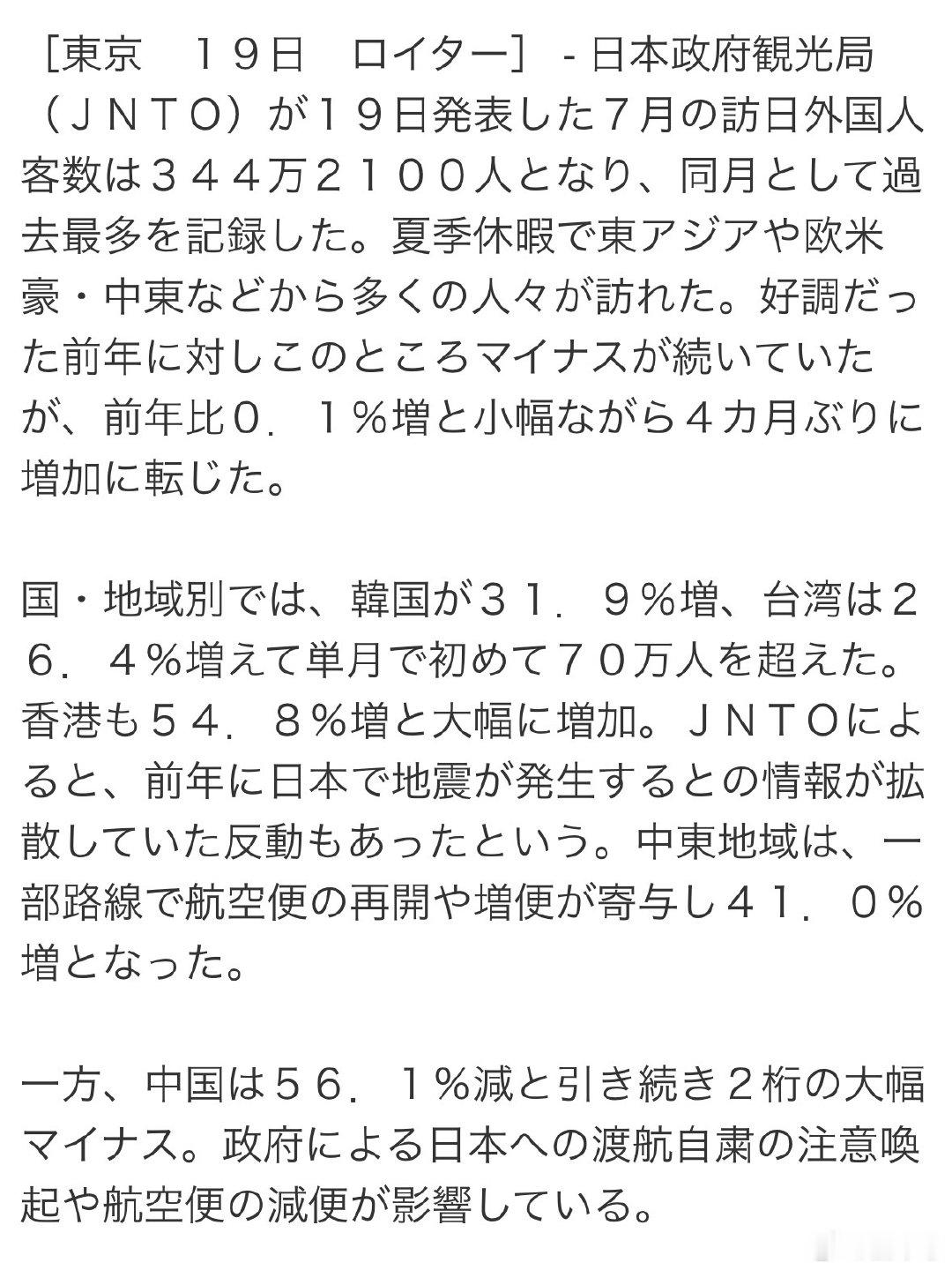#日本人烈日下大排长龙买中国相机#
7月访日外国游客344万人，创下历年7月新高。听说中国游客不来，欧美中东韩国游客蜂拥而至。好在欧美游客主要忙着买药妆、吃拉面、逛中古店，对运动相机不太识货，否则日本人自己连Insta360都抢不到。 ​