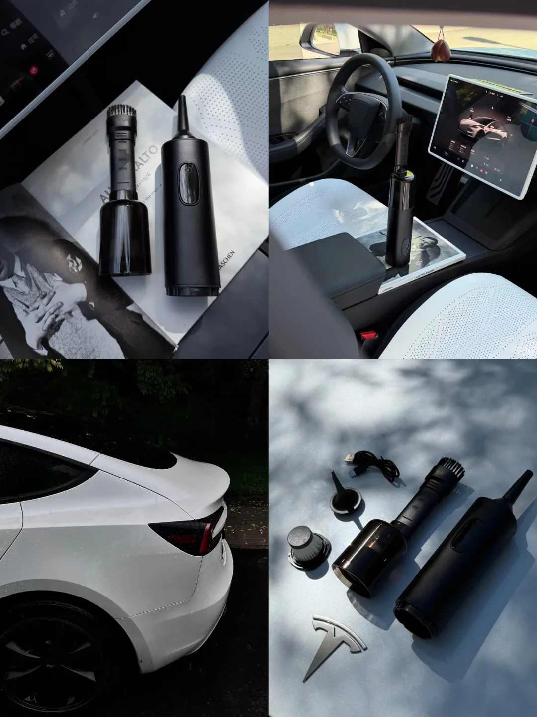 Tesla 女车主 | 我的车载吸尘器全家抢着用~