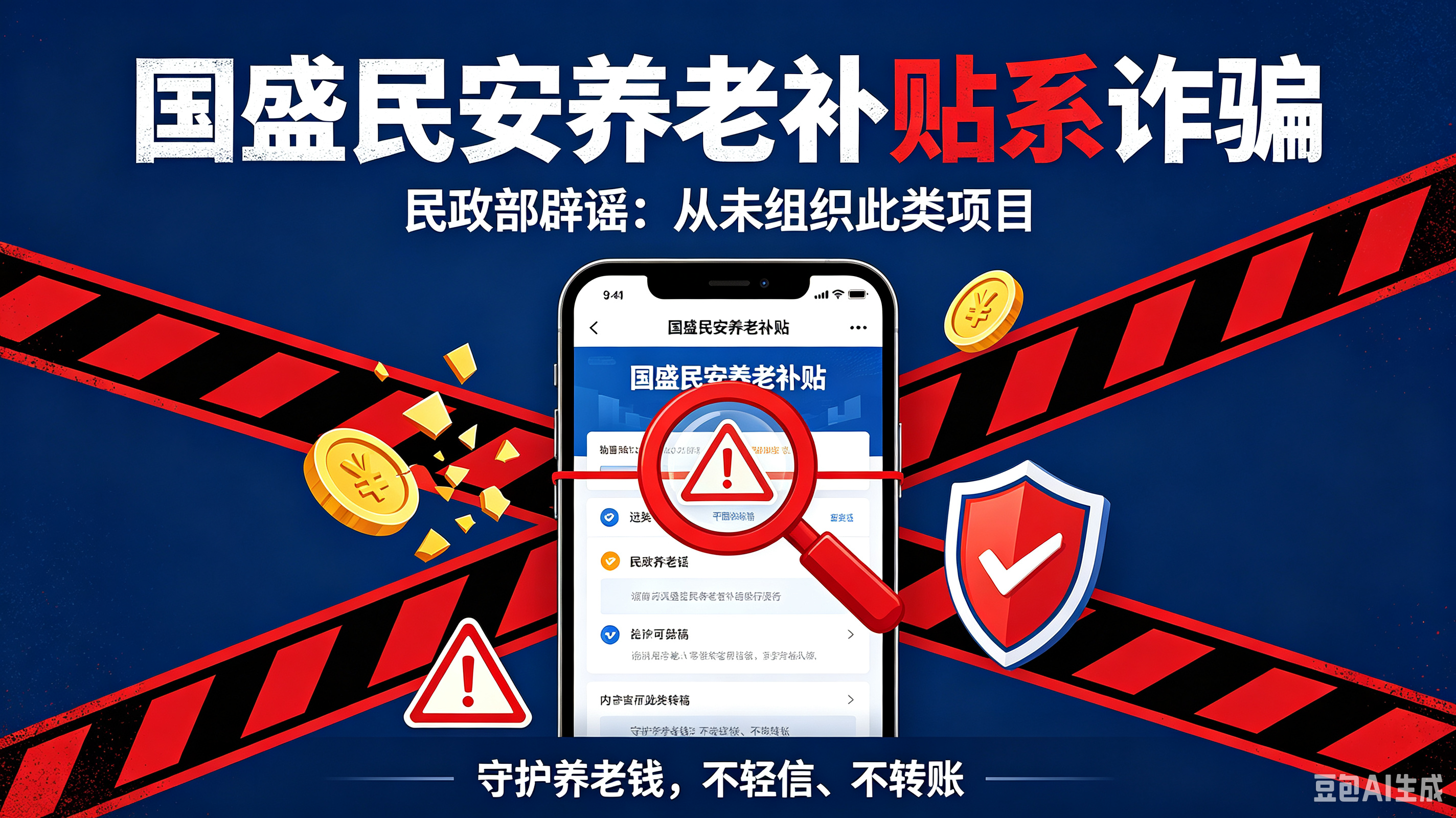 “国盛民安”养老补贴纯属骗局！民政部紧急辟谣，守护老人养老钱