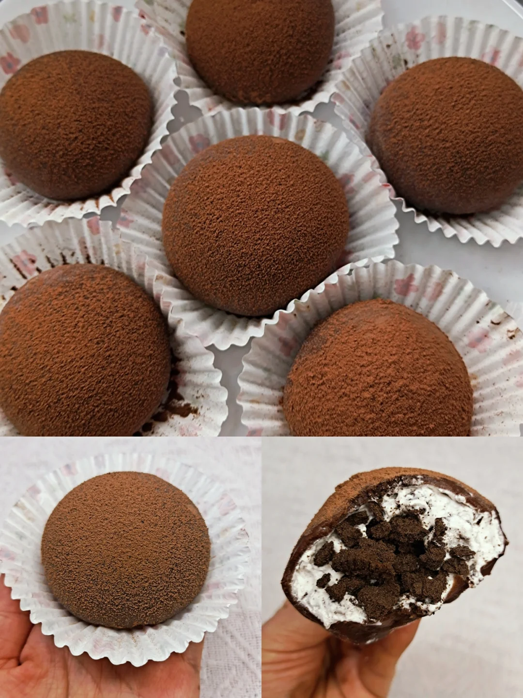 免烤箱🔥锁死这个配方❗奥利奥可可雪媚娘