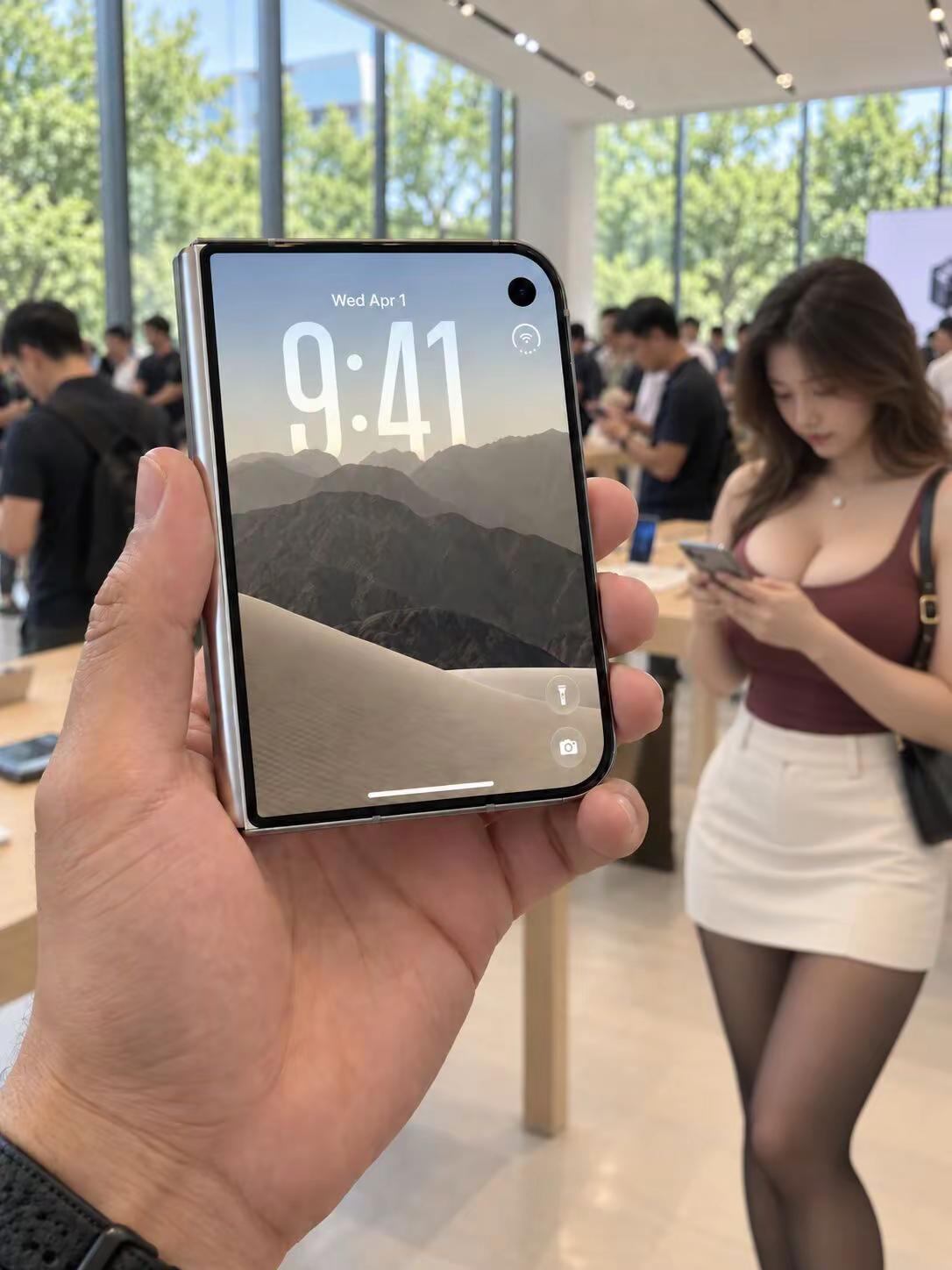 明年的目标 大家一起加油。苹果手机新品 苹果新品发布会 iphone高级感 首款折叠iphone