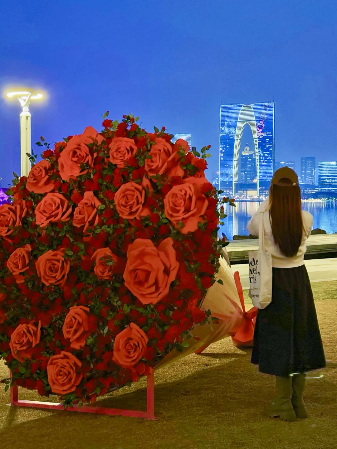3.10实拍🥀苏州金鸡湖玫瑰新机位好浪漫‼️