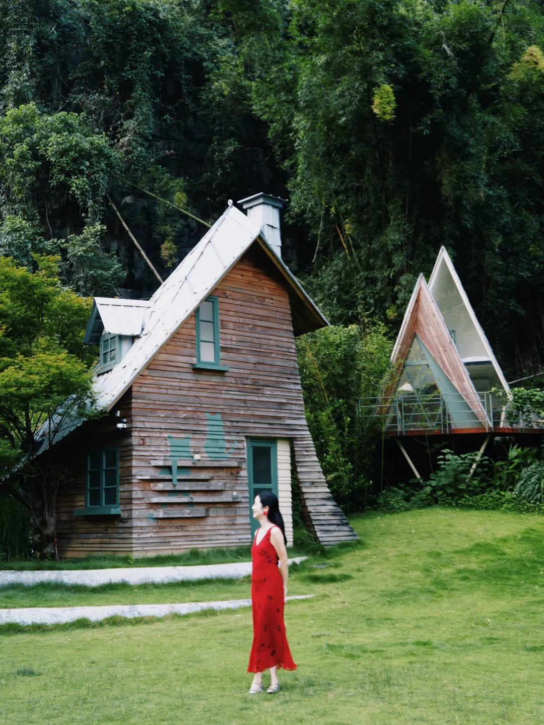 不是瑞士！在阳朔！童话木屋餐厅太绝了🏡