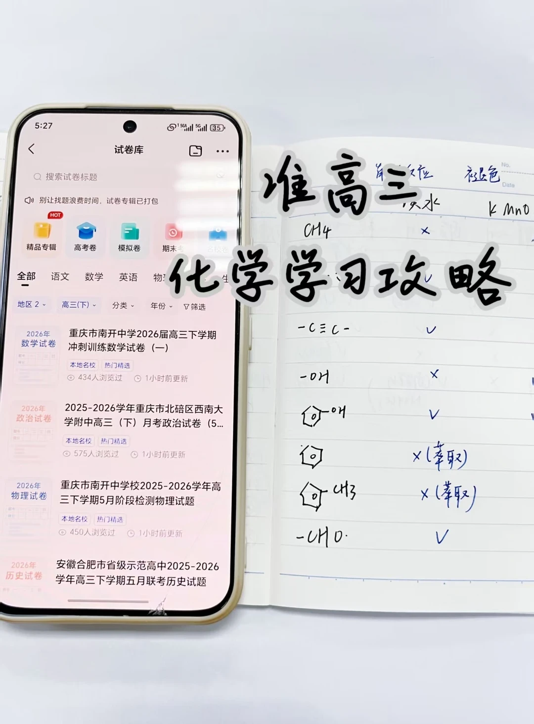 化学知识精粹（22）｜准高三期末考试急救指南