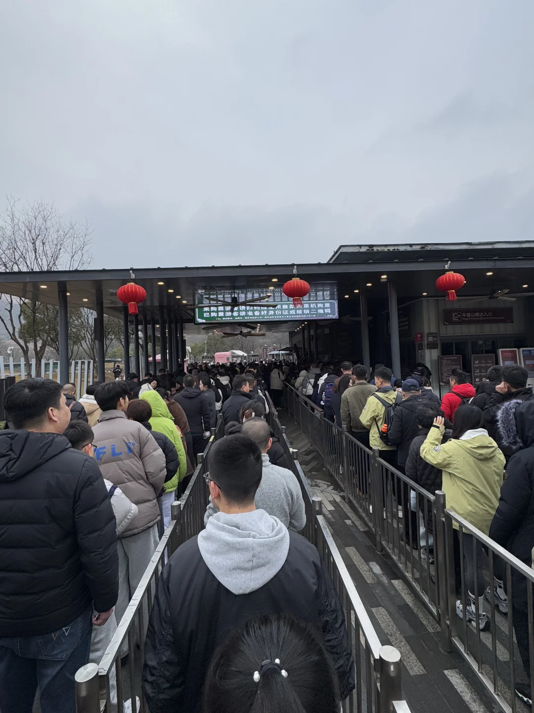 牛首山排队实况（早九点）