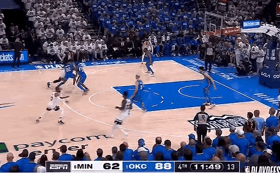 爱德华兹魔怔了  西决G5雷霆主场124-94大胜森林狼，美国名嘴Sk...