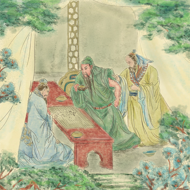 之前一直以为“卧龙”是诸葛亮自己取的号，翻完史料才发现完全不是这么回事。
这雅号最早是襄阳名士庞德公喊出来的，后来徐庶向刘备举荐时也直接说“诸葛孔明者，卧龙也”，是整个三国襄阳名士圈公认的评价，根本不是后世吹出来的虚名。
这俩字拆开看特别有味道，“卧”是他在隆中蛰伏的那十年，躬耕乡野不凑热闹追名逐利