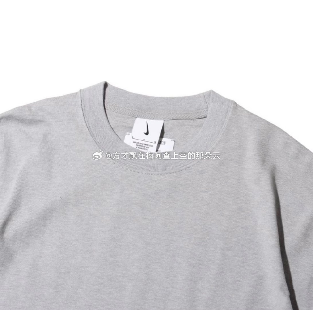 【耐克渠道】耐克Wool Classics高级灰配色短袖T恤 羊毛混纺材质 纯色简约风格 可外穿可内搭基础款 #耐克##T恤##国际米兰# ​