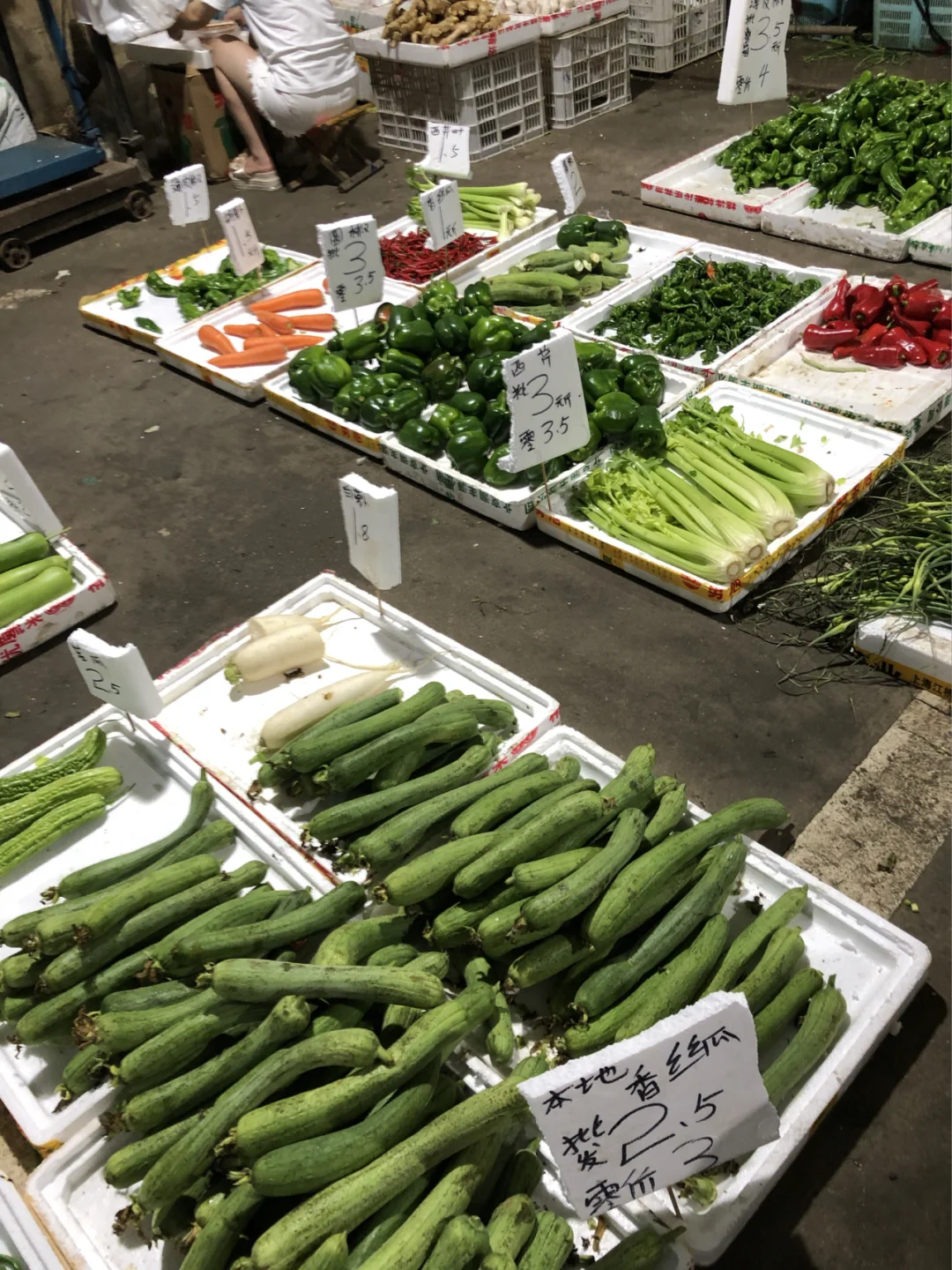 带你们去看一下批发市场蔬菜价格
