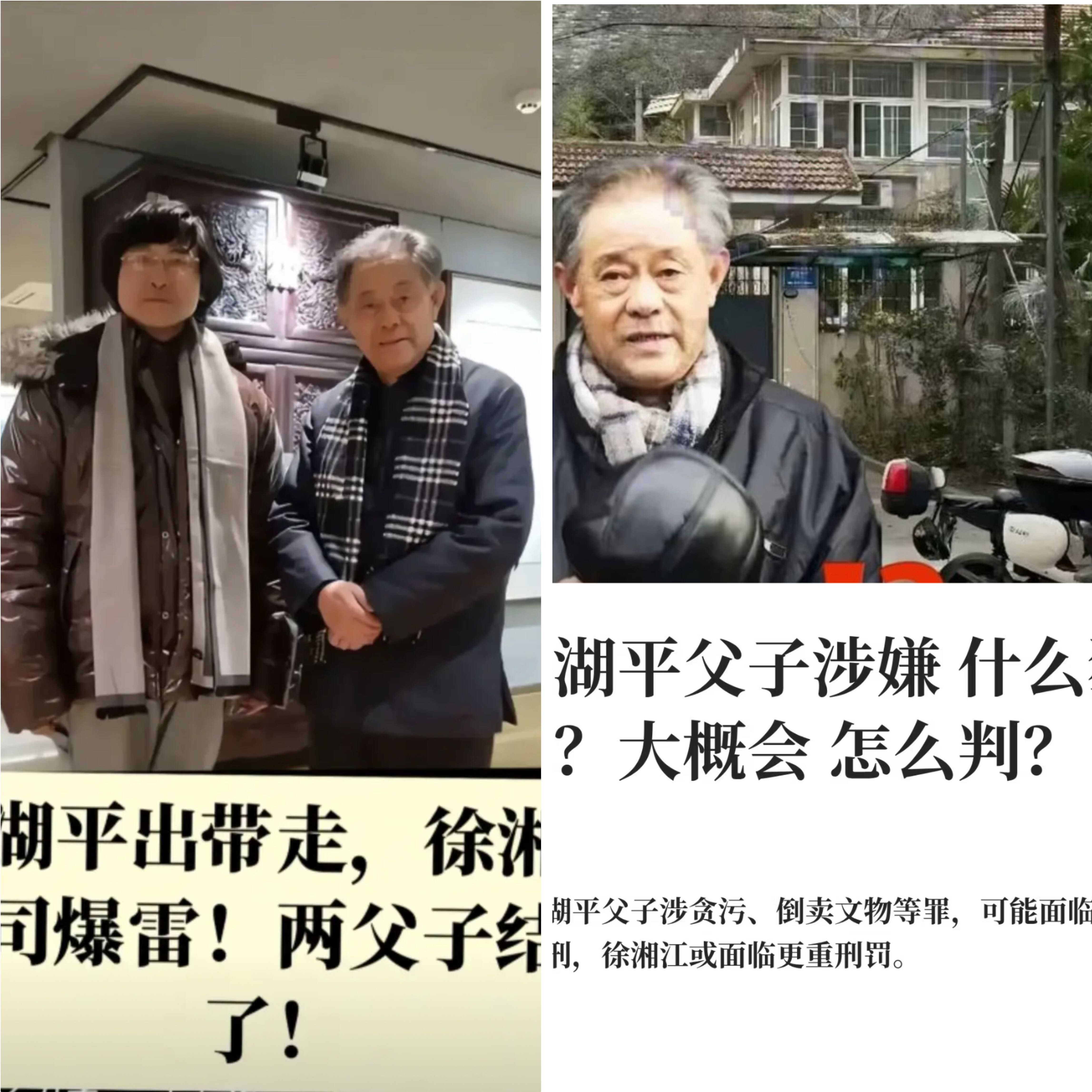 很多人只看到徐湖平被判三年，

却忽略了这件事背后藏着文物保护的巨大漏洞。
调查启动的时候，他的儿子徐湘江就不见了踪影，
名下做艺术品拍卖的敏求艺术品公司，

面对市监局核查时大门紧闭，找不到任何人。

徐湘江早年在艺术品行业布局多家公司，

生意风生水起。

当年庞增和捐赠给南博的五幅古画，

如