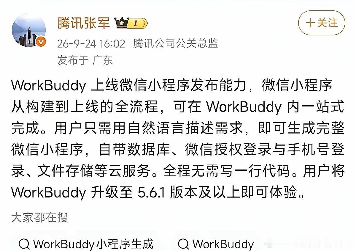 #WorkBuddy到底是什么# 又一波程序员可以考虑转行了 ​
