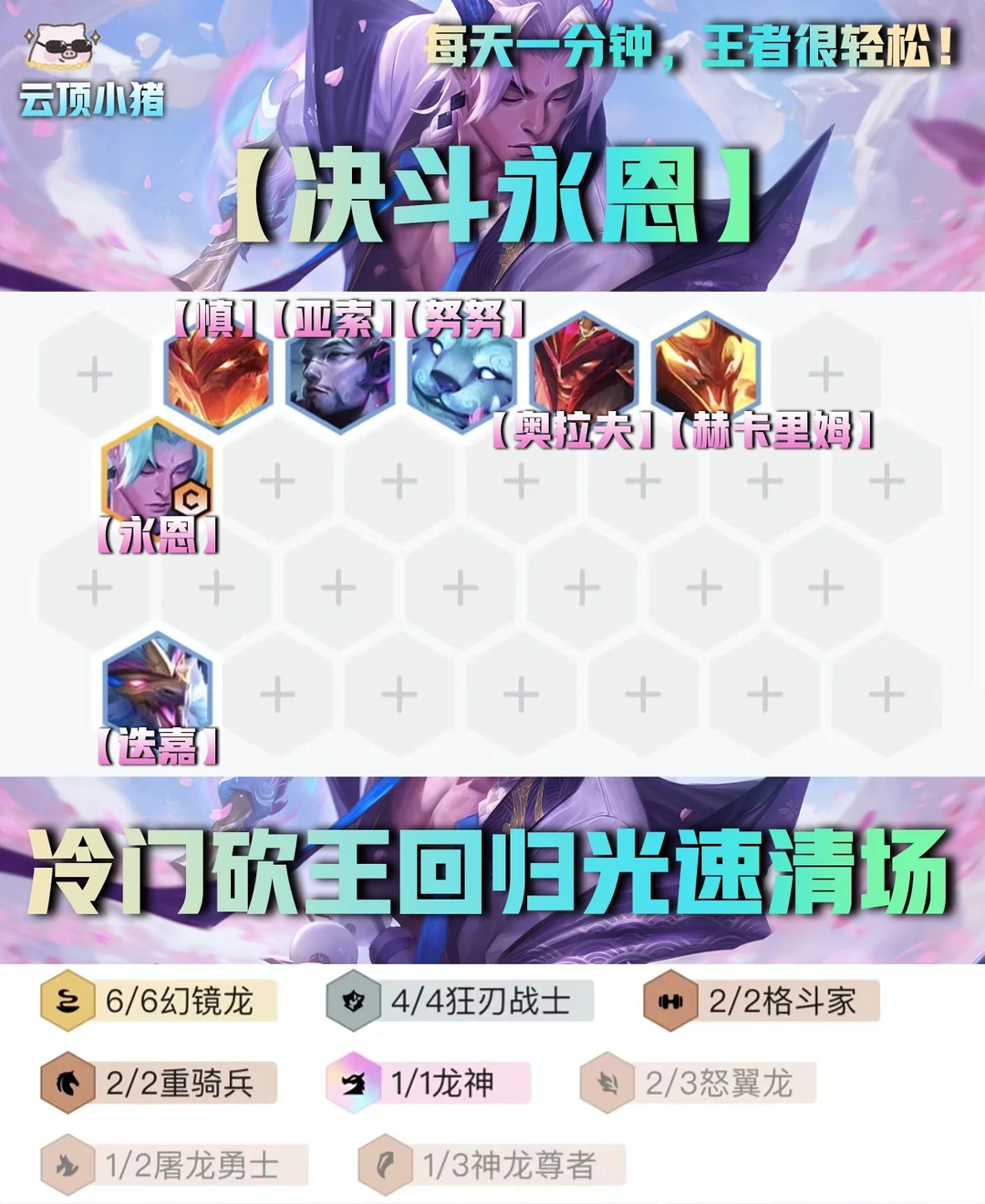 遇到必玩！冷门砍王永恩 新思路光速清场！