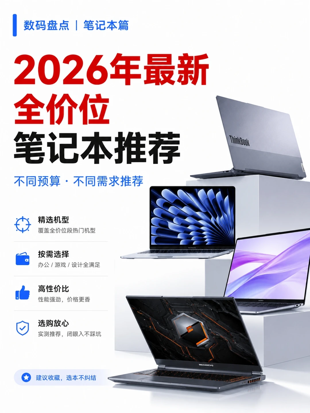 2026笔记本怎么选不踩坑？全价位推荐一次懂