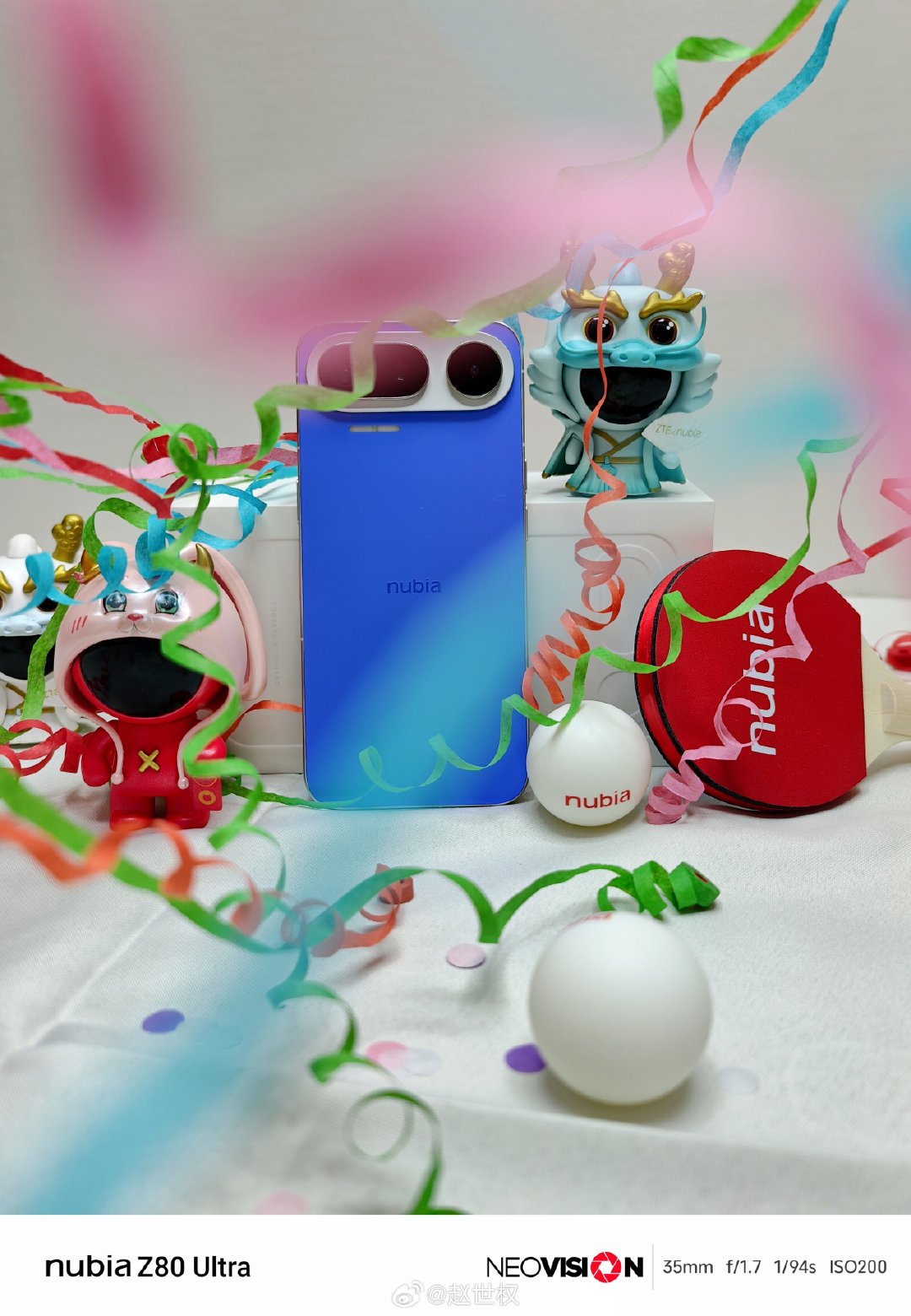 “蓝”得一眼心动。#努比亚NaviX Ultra##全球首款AI智能体手机#  ​
