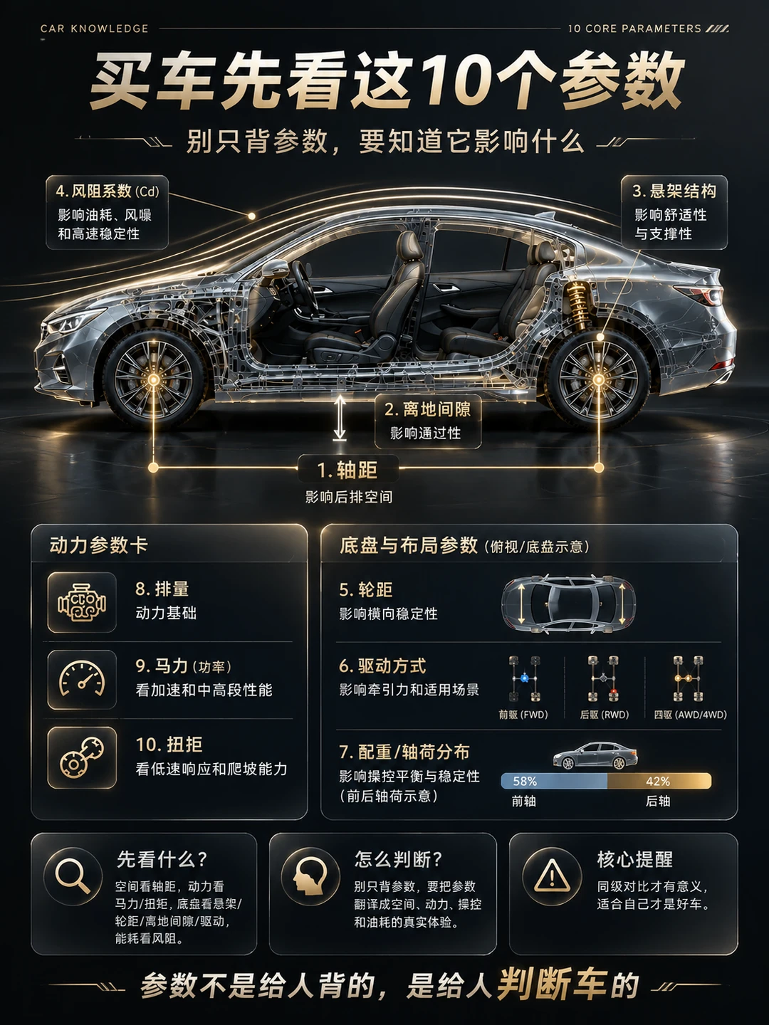 买车先看这10个参数！