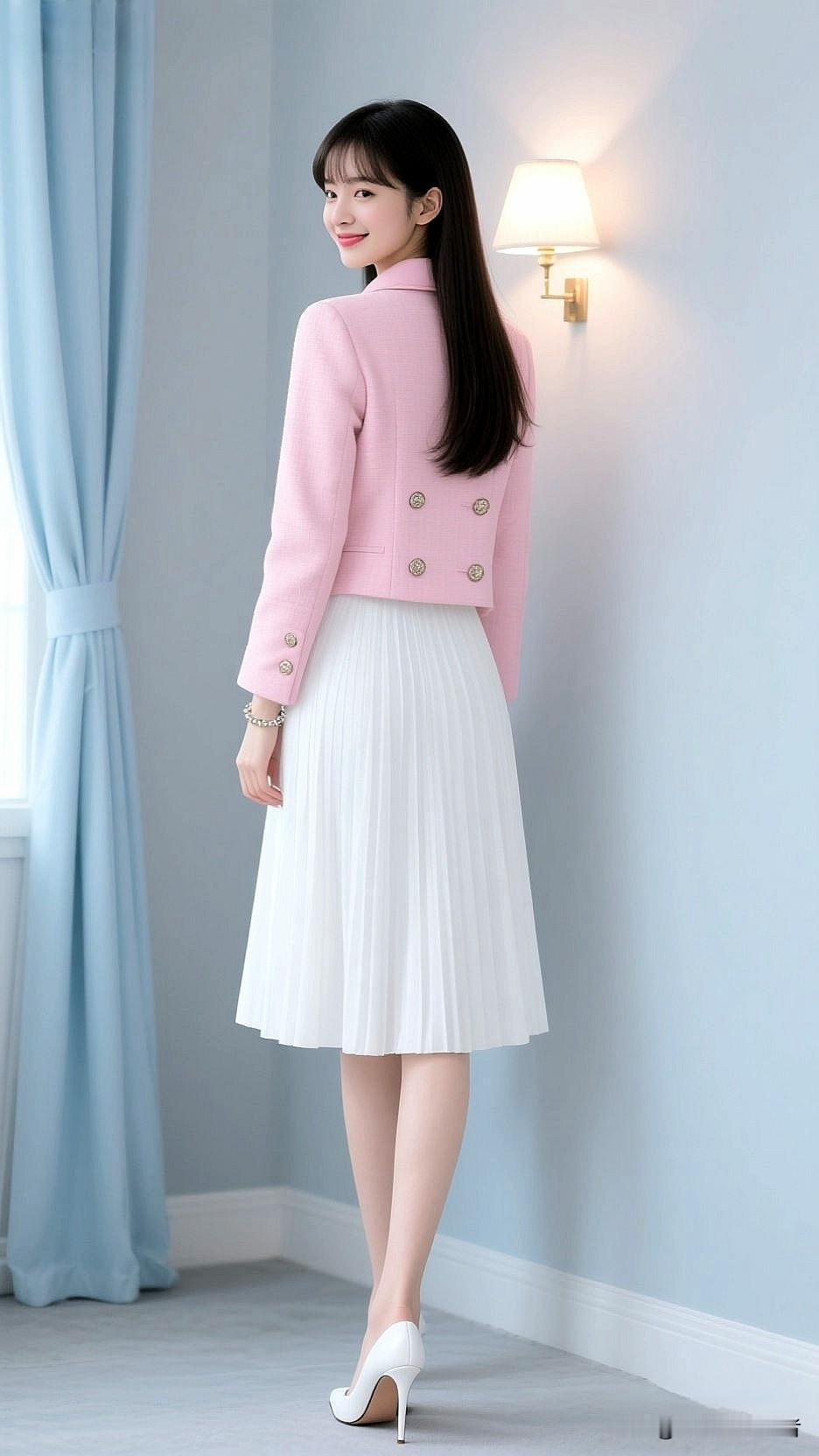 +白包+白鞋的“同色系魔法”，让这套小香风穿搭秒变高级?，如何演绎轻熟优雅风