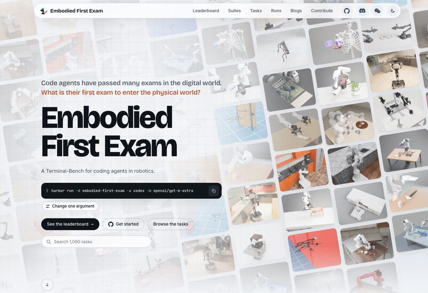 EmbodiedFirst Exam：给coding agent的首考