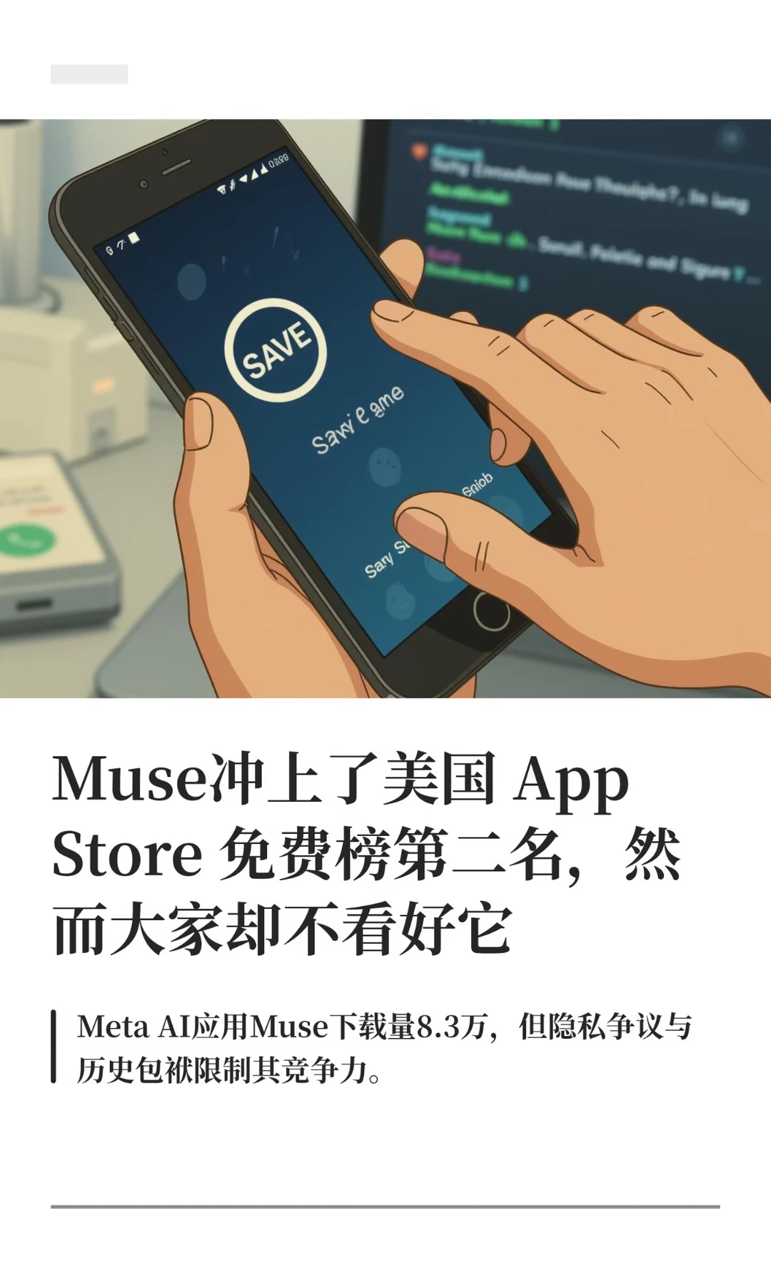 Muse冲上了美国 App Store 免费榜第二名，