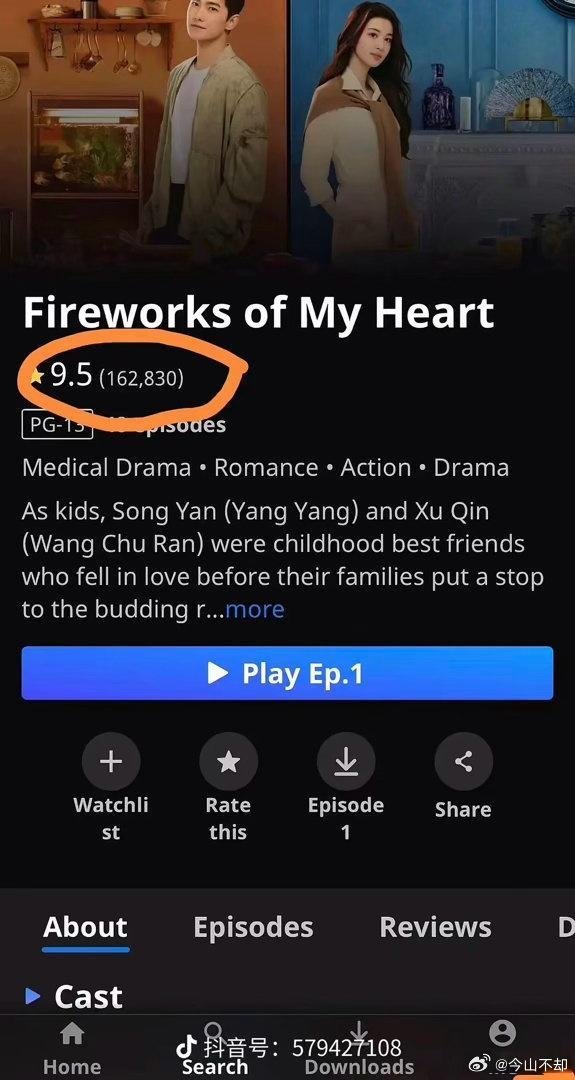 杨洋的海外粉丝是不是很多？人间烟火重播收视率14连冠
三年前的老剧重播，收视率第一，比🥭台今年黄金档的所有剧都高。 ​