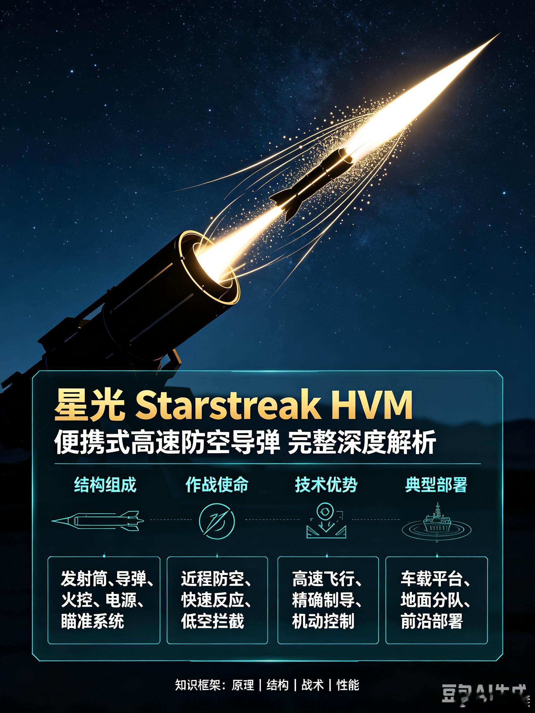 英国星光 Starstreak HVM 便携式高速防空导弹星光（Sta...