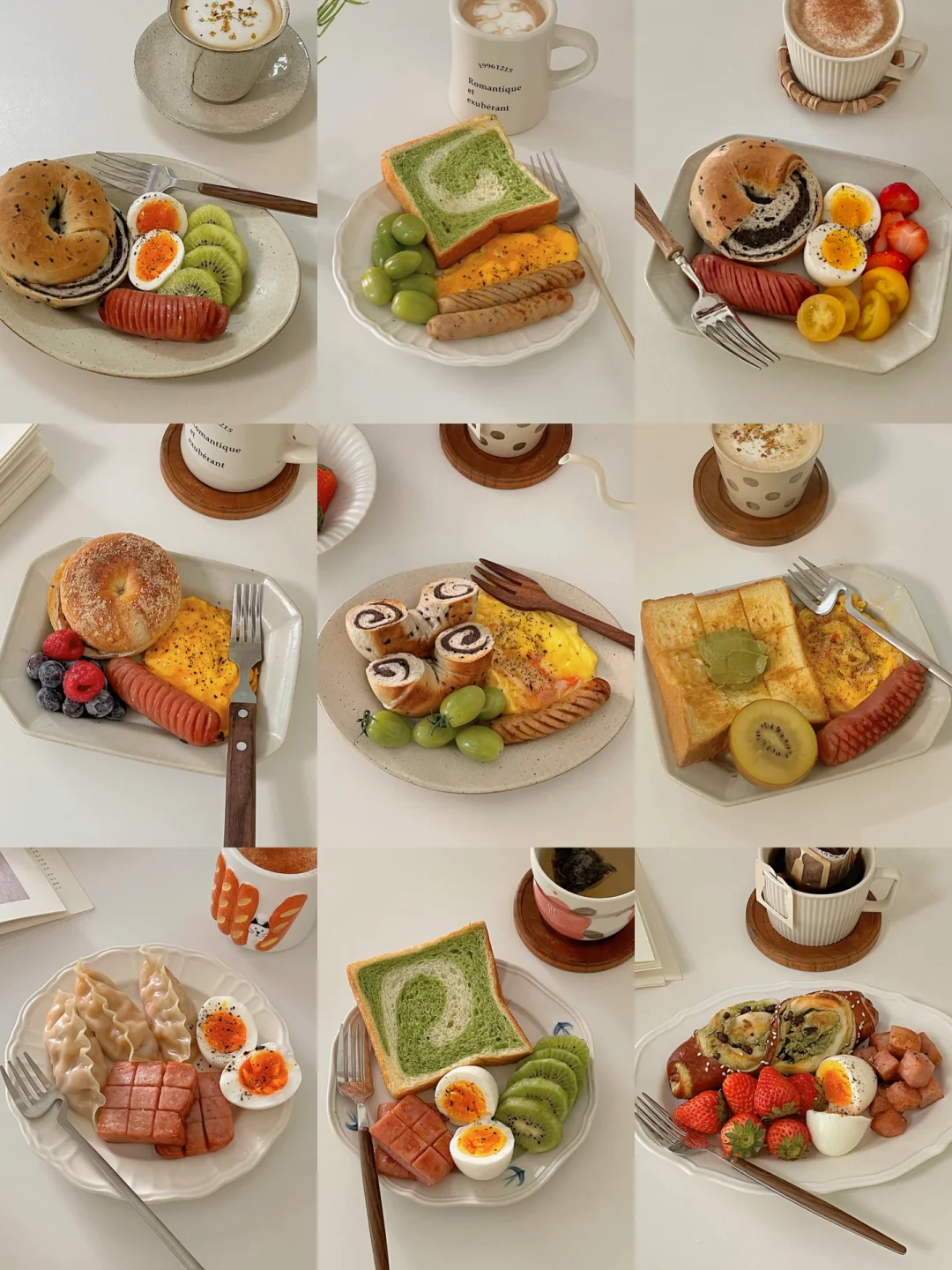 工作日早餐拼盘合集🍳营养搭配我最爱🍞🍴
