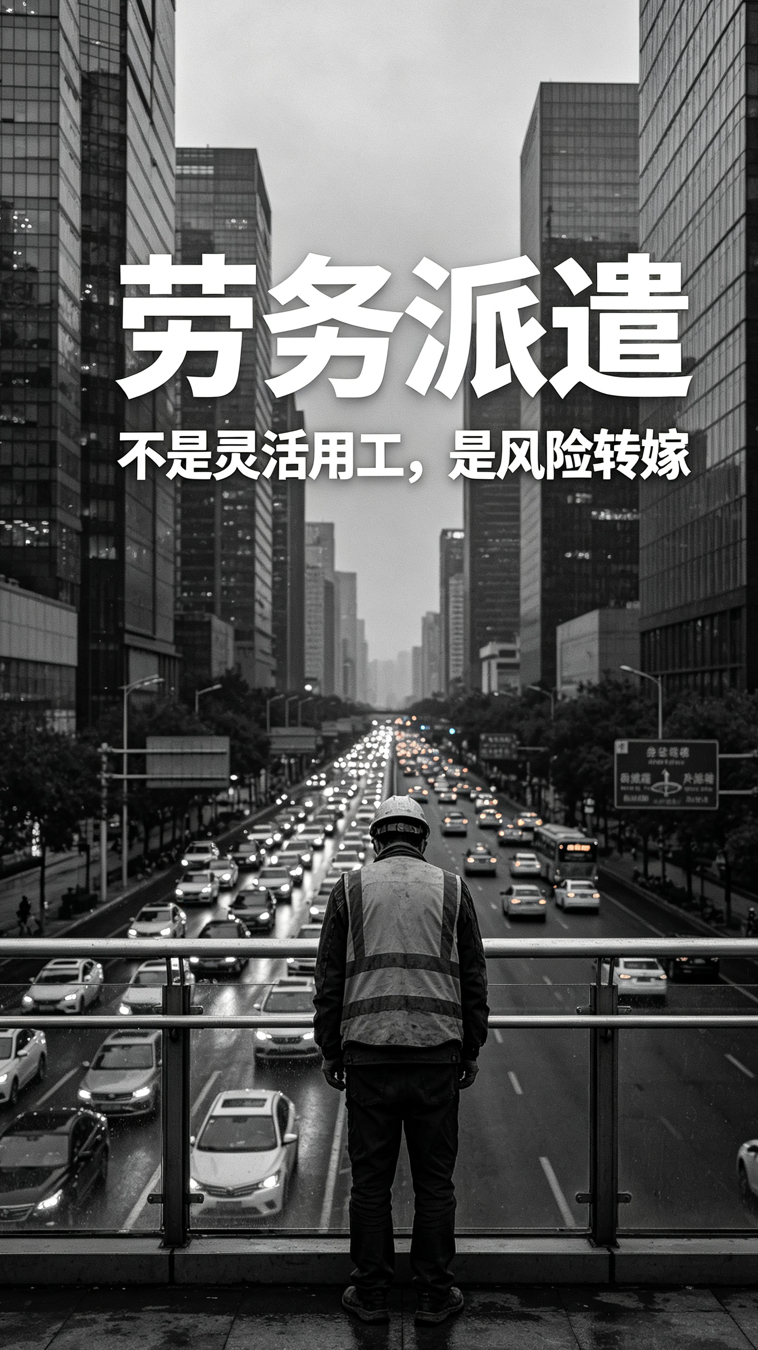劳务派遣才是当代打工人最大的坑                             目前全国超3300万劳务派遣工，早已沦为职场最隐蔽的压榨方式，更是拖累全民收入的隐形毒瘤。

所谓劳务派遣，就是干活在大厂，签约在中介。企业用最低成本用人，把所有风险全部转嫁出去。同样岗位、同样工作量、同样加班受