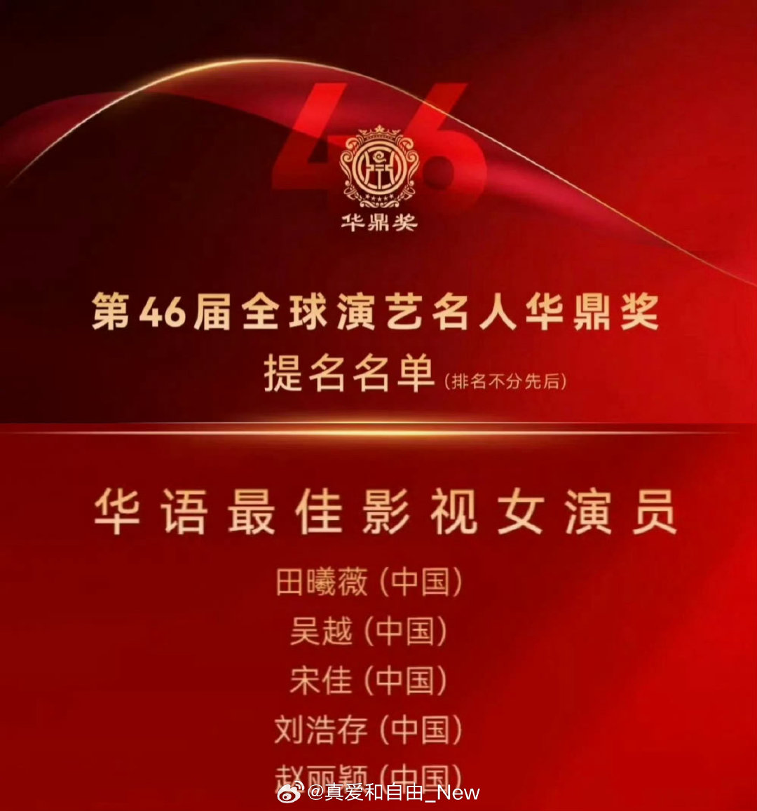 赵丽颖影视奖项履历，恭喜这个华鼎奖 ​