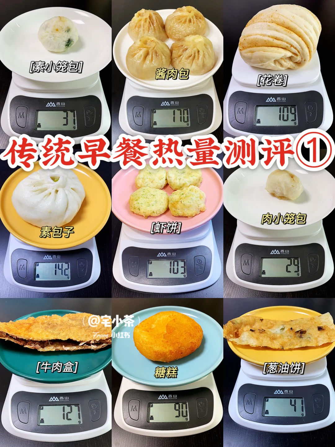 传统早餐热量测评①小笼包、葱油饼、花卷……
