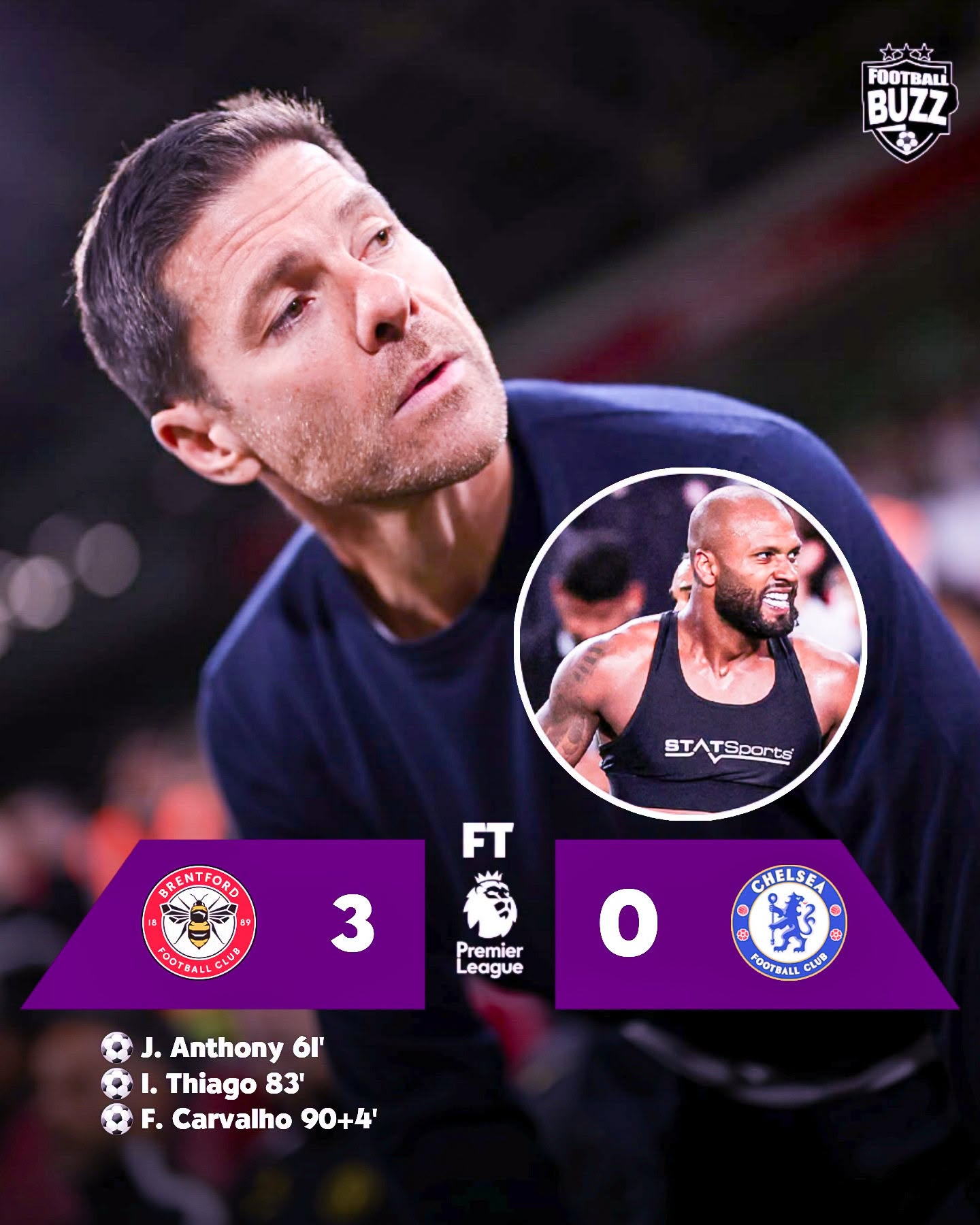 首轮3-0击败热刺的布伦特福德，在主场再次3-0击败了伦敦另外一个对手切尔西。小蜜蜂在新赛季相当凶猛，5场保持不败，现在积分也已经打入了欧冠区。
从弗兰克执教开始，小蜜蜂对定位球就相当重视。曾经的定位球教练安德鲁斯接任主帅位置之后，小蜜蜂这项专项技术愈发成熟，本场3个进球，有两个进球源自于这个办法。