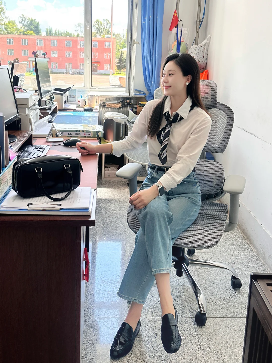 早秋刚需！一双搞定N套职场穿搭的乐福鞋