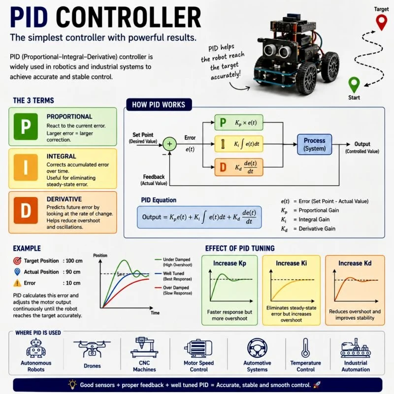 理解机器人中的 PID 控制 🤖
在从事机器人项目时，我接触到了运动控制中最重