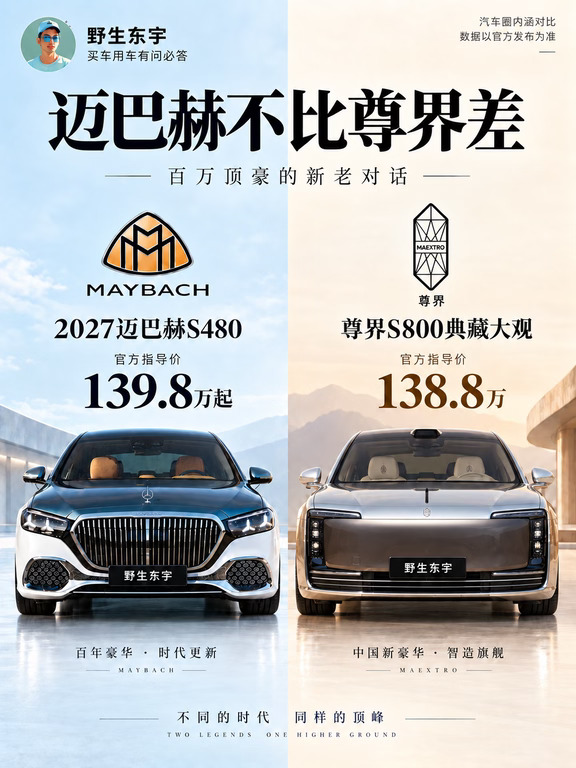 🔥上了高阶智驾的迈巴赫，崩得过尊界吗？