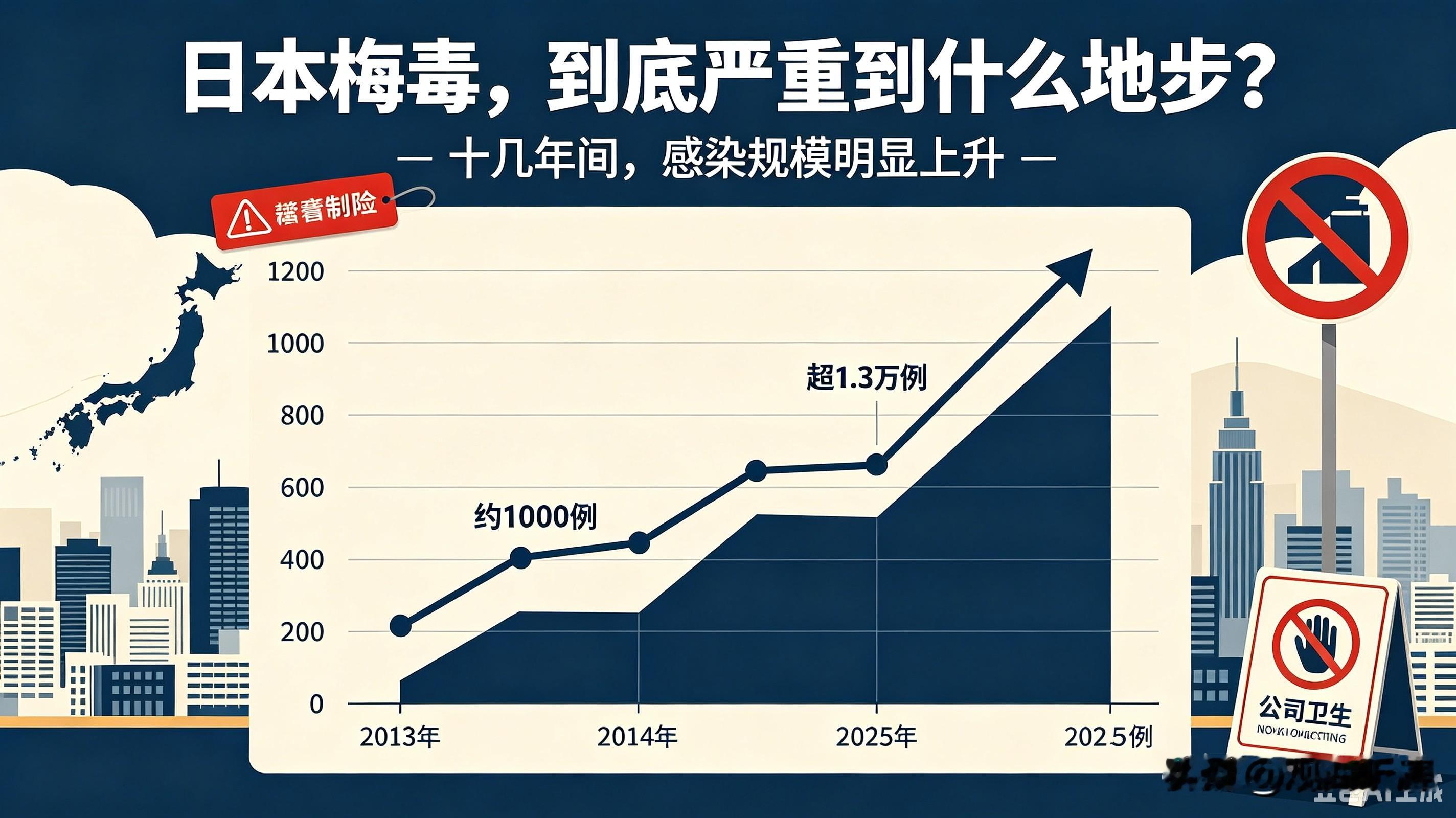 日本梅毒疫情持续走高，到底严重到什么程度