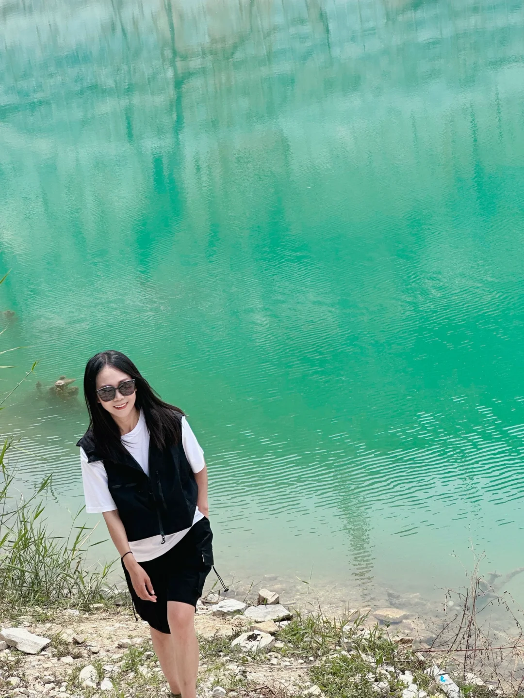 北京周边翡翠湖晴天自带滤镜，原图直出