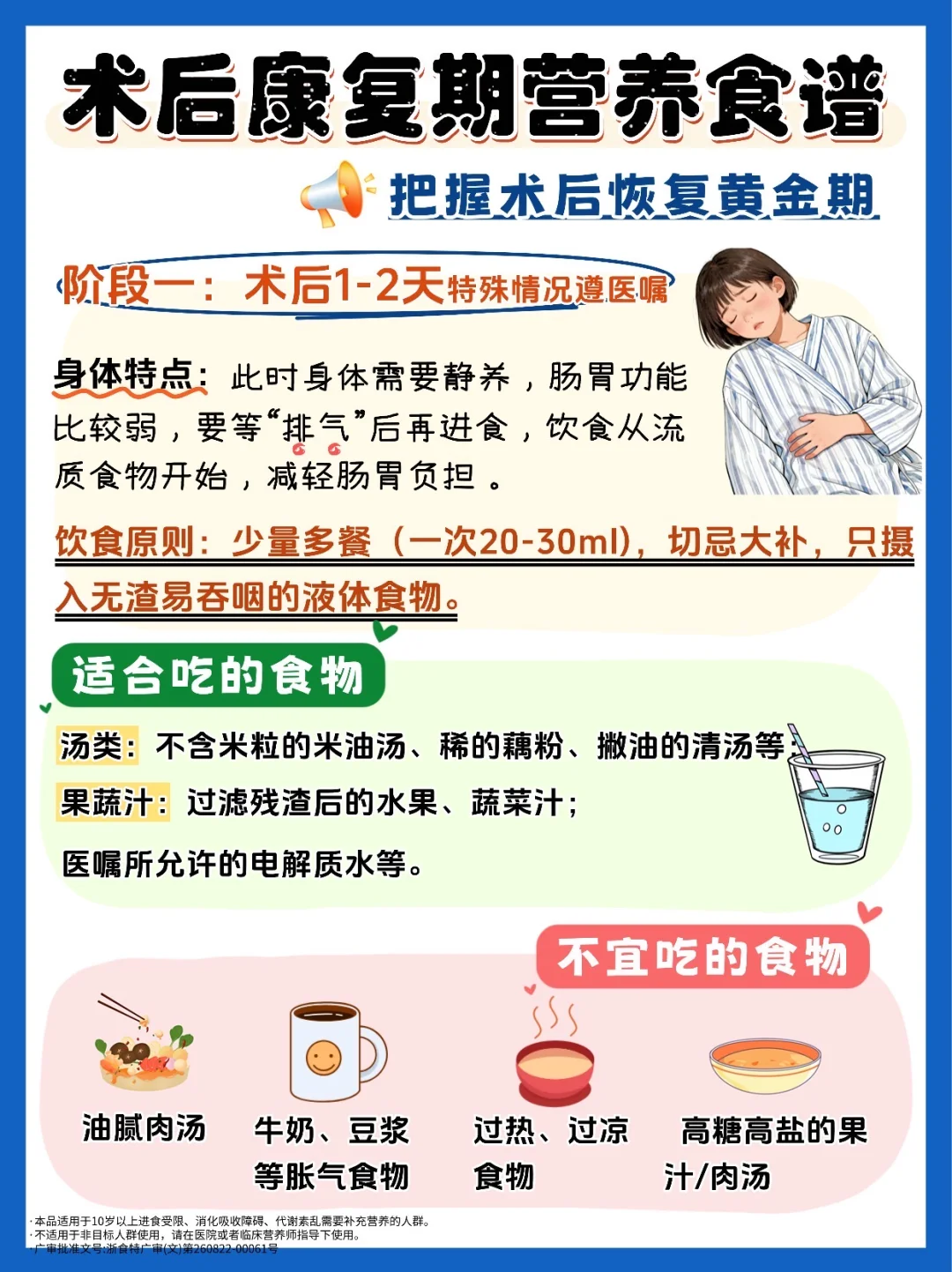 术后康复黄金期营养食谱✅一次补齐身体所需