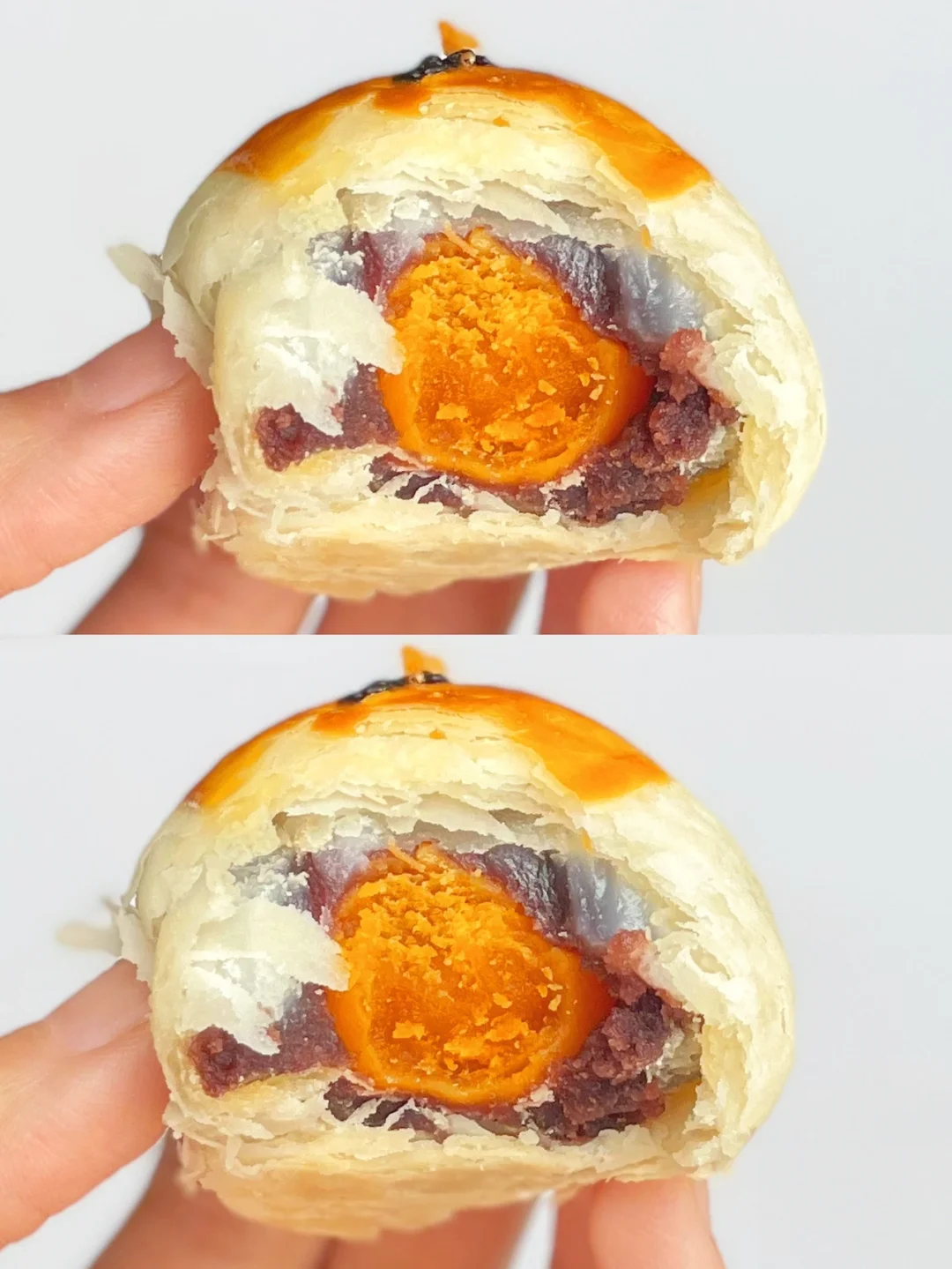 一碰掉渣｜爱惨这个超好吃的蛋黄酥配方了‼️