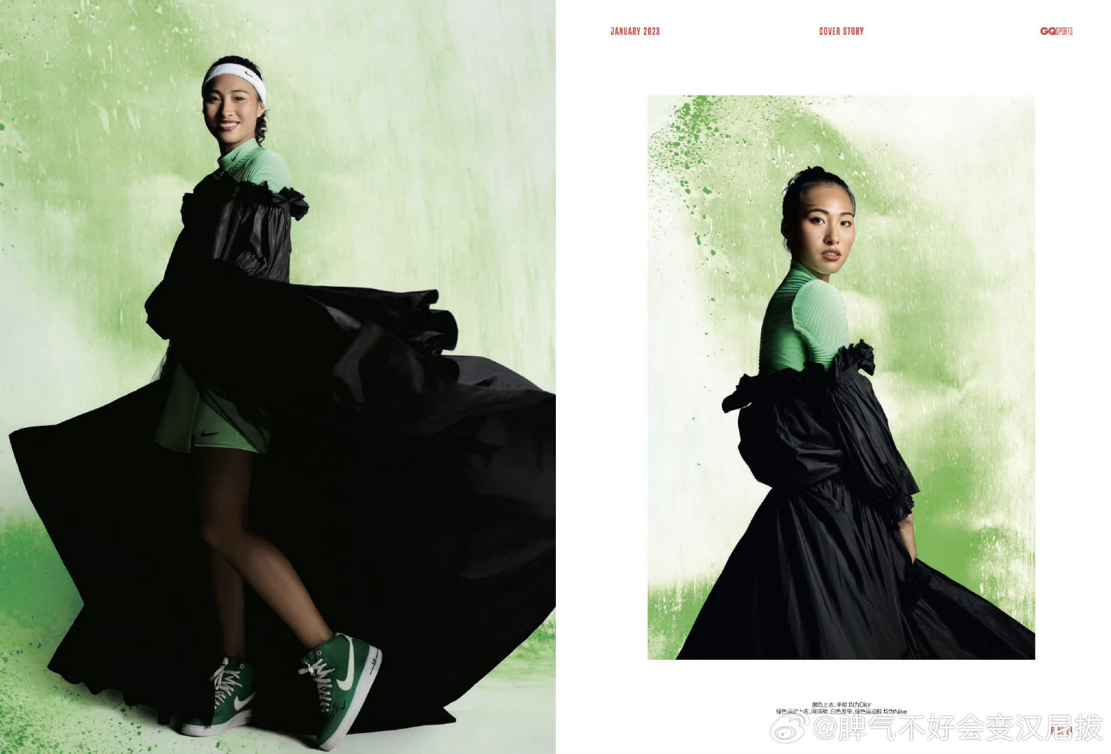 这算不算钦文和Dior的第一次合作？
2023年GQ SPORTS [求关注]
#郑钦文[超话]##郑钦文下一站比利简金杯# ​