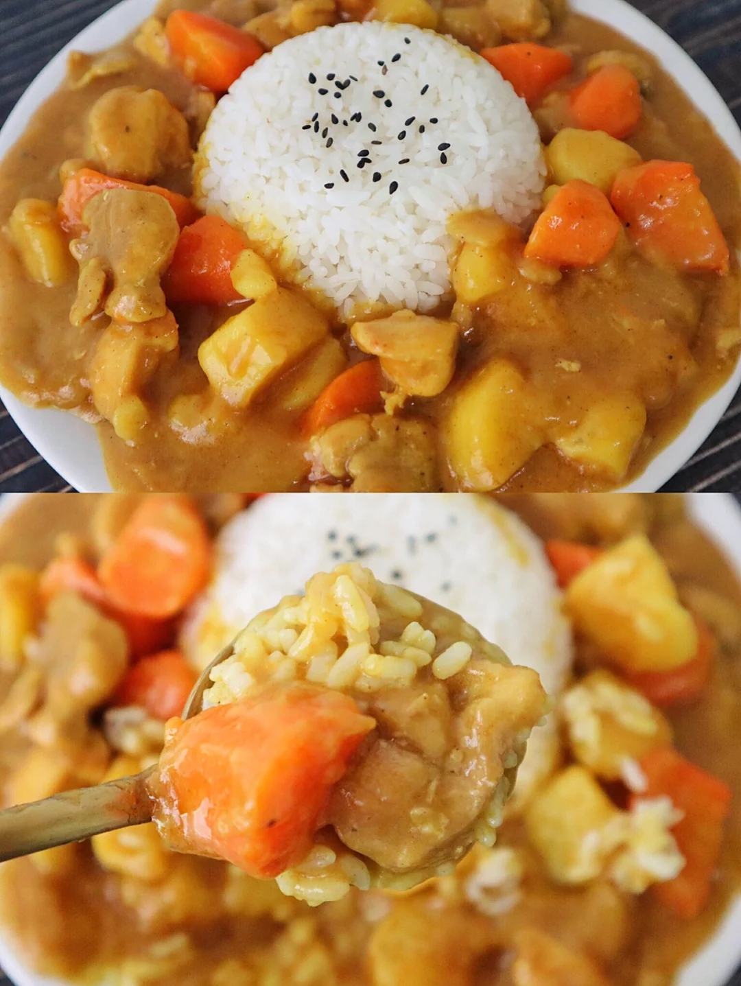 这样做鸡肉咖喱太浓郁太好吃了🔥一次就成功